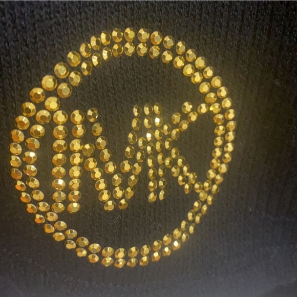 Michael Kors Black Knit Pullover Hoodie Lace up Neckline Women Size M - Picture 5 of 10